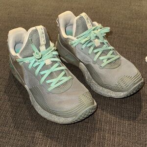 Under Armour Gray and Teal Athletic Shoes